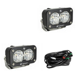 S2 Sport Black LED Auxiliary Light Pod Pair - Universal