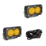 S2 Sport Black LED Auxiliary Light Pod Pair - Universal